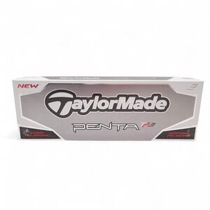 TaylorMade One Dozen White Penta TP3 3-Piece Cast Urethane Golf Balls New In Box